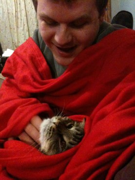 Nope, no room for a third in this Snuggie.