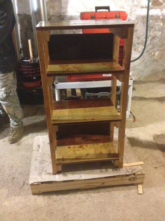 She is a thing of beauty.  (The bookshelf, not the man-butt.)