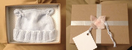 One last-minute baby hat, still made with love.